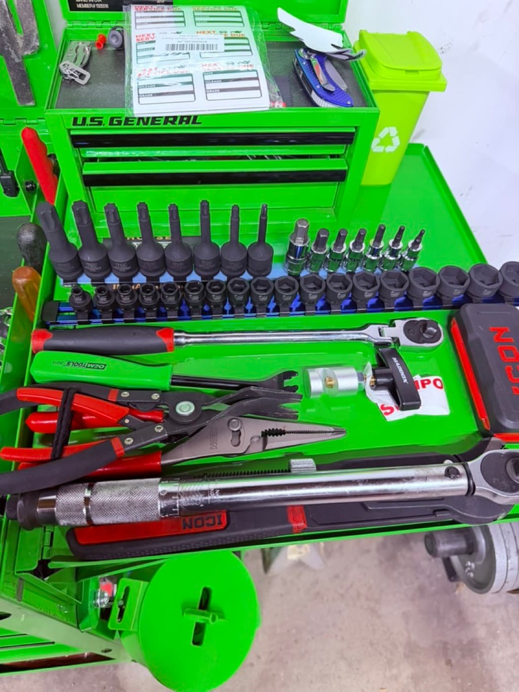 Service tools ready